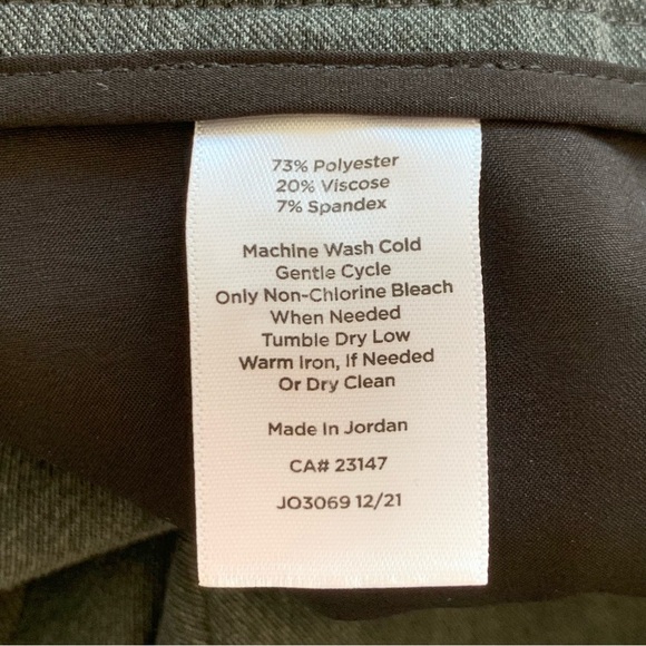 TALBOTS Cambridge Pant Women’s 8P Petite Straight Leg Stretch Grey Pull On NWT - Picture 7 of 11